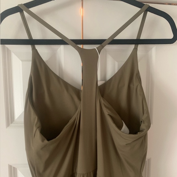 Halara slit front dress in olive *New with tags!* - Picture 4 of 5